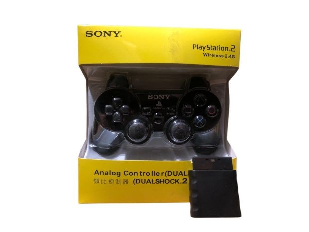 &ua JOYSTICK PS2 DUAL SHOCK A PILAS CON MARCA